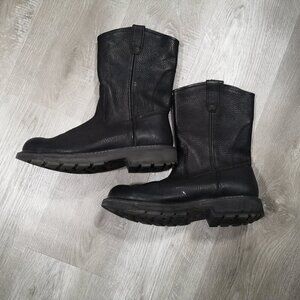 Wolverine Men's Size 10.5M Black Leather Upper Pull On Style Boots